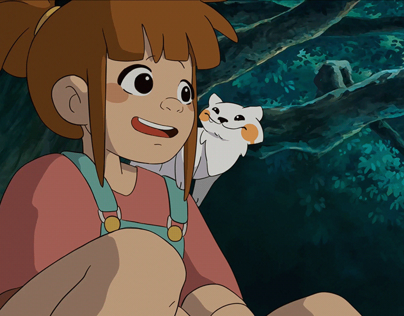Colored frame from the 2025 animation showreel of Sofia Lucarelli